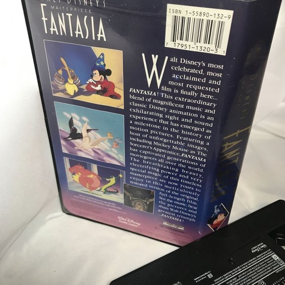 Vintage Walt Disney's Masterpiece Fantasia VHS Limited Edition Clam Shell TESTED - Picture 5 of 11